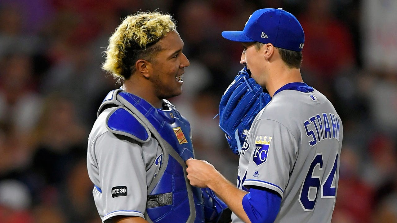 Strahm pitches Royals past Angels 7-2 in first MLB start